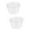 24 Pcs Plastic Plant Pot Saucer Drip Tray Clear 7