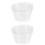 24 Pcs Plastic Plant Pot Saucer Drip Tray Clear 5