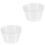 24 Pcs Plastic Plant Pot Saucer Drip Tray Clear 3