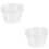 24 Pcs Plastic Plant Pot Saucer Drip Tray Clear 6