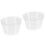 24 Pcs Plastic Plant Pot Saucer Drip Tray Clear 4