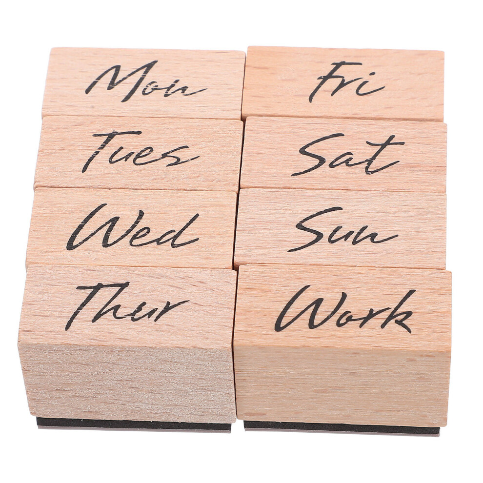 4 Sets Multi-Function Scrapbook Week Stamper