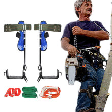 Tree Climbing Spurs Professional Arborist Gear Adjustable Leather Straps Safety Belts Climber Equipment Model PA