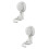 2 Pcs Plastic Multifunctional Mop Holder Punch-Free Sucker Clip 7