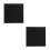 2Pcs Black Canvas Panels Cotton Wood Frame 30Cm 8