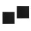 2Pcs Black Canvas Panels Cotton Wood Frame 30Cm 9