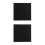 2Pcs Black Canvas Panels Cotton Wood Frame 30Cm 6