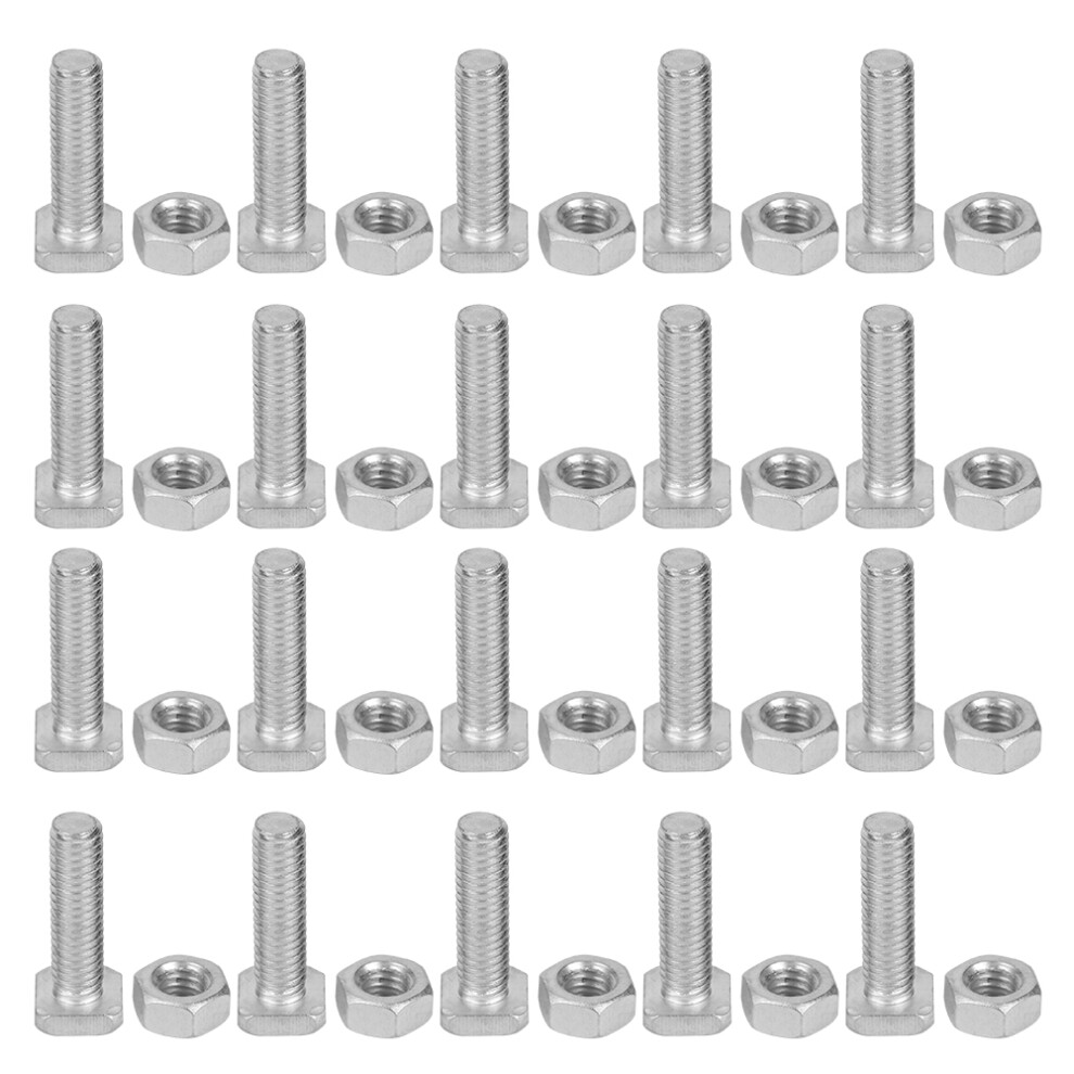 20 Set 22Mm M6x22 Bolts Aluminum Nuts & Bolts For Greenhouse 685922964281