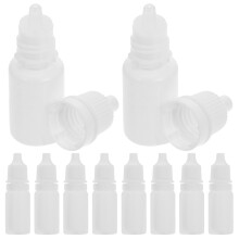 50 Pcs Mini Squeeze Dropper Bottles Portable Liquid Eye Dropper (L)