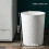 Plastic Small Trash Can Wastebasket, Garbage Container Basket(White) 3