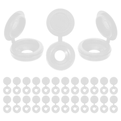 800Pcs White Screw Cap Covers ABS Plastic for Home Safety 1