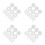 800Pcs White Screw Cap Covers ABS Plastic for Home Safety 8
