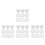 800Pcs White Screw Cap Covers ABS Plastic for Home Safety 6