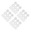 800Pcs White Screw Cap Covers ABS Plastic for Home Safety 7