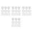800Pcs White Screw Cap Covers ABS Plastic for Home Safety 9