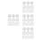 800Pcs White Screw Cap Covers ABS Plastic for Home Safety 4
