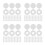 800Pcs White Screw Cap Covers ABS Plastic for Home Safety 10
