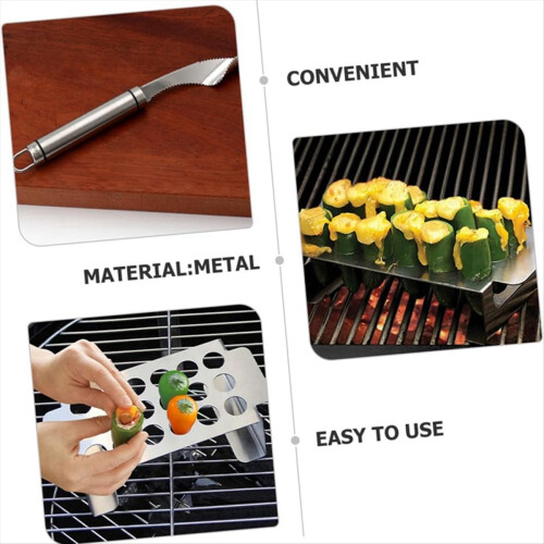 grill tools jalapenos chili bbq grill rack corer tool grill rack 1