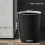 Plastic Small Trash Can Wastebasket, Garbage Container Basket(black) 3