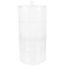 2Pcs Multi-Layer Transparent Jewelry Storage And Display Case