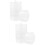 2Pcs Multi-Layer Transparent Jewelry Storage And Display Case 7