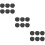 30 Pcs Eva Sponge Round Rack Arrow Holder Separator Black 9