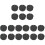 30 Pcs Eva Sponge Round Rack Arrow Holder Separator Black 2