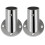 6 Pcs Stainless Steel Closet Rod Flanges With Socket Bracket Support 1