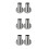 6 Pcs Stainless Steel Closet Rod Flanges With Socket Bracket Support 7