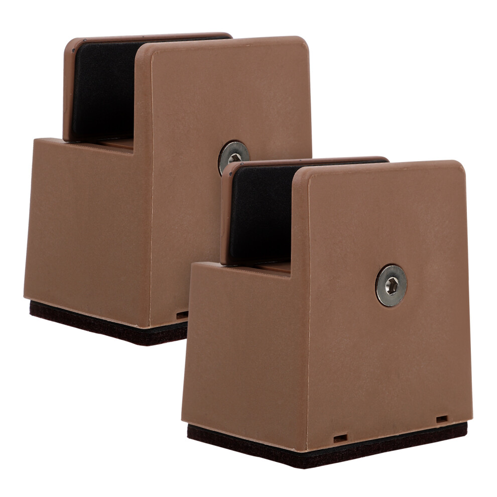 4 Pcs Adjustable Bed Risers For Furniture And Desk Height Lift 033578311612