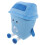 2Pcs Cute Cartoon Trash Can Plush Pillow For Bedside Sofa Decor 3
