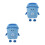 2Pcs Cute Cartoon Trash Can Plush Pillow For Bedside Sofa Decor 9