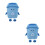 2Pcs Cute Cartoon Trash Can Plush Pillow For Bedside Sofa Decor 10