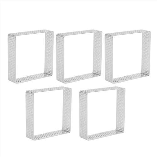 Perforated Tart Ring Tartlet Molds Cake Pastry Baking Tool, 5 Pack 2