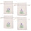 10Pcs Small Burlap Drawstring Sachet Bags With Lavender Pattern 1