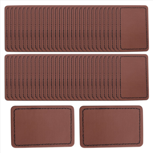 90Pcs Laser Engraving Blanks, Blank Leather Patch for Hat 2