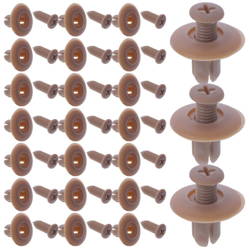 100 Pcs Plastic Rivets For Car Bumper Fixation