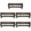 5Pcs 8 Grid Guide Comb Organizer For Electric Hair Clipper 7