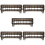 5Pcs 8 Grid Guide Comb Organizer For Electric Hair Clipper 9