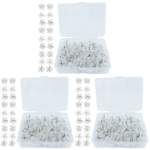 300 Pcs Replaceable Push Pin Multi-Function Thumbtacks Map Supply 1