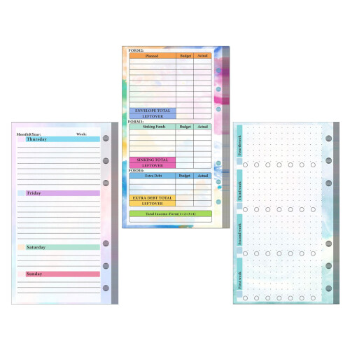 2 Sets Bill Organizer Planner A6 With Expense Tracker 2