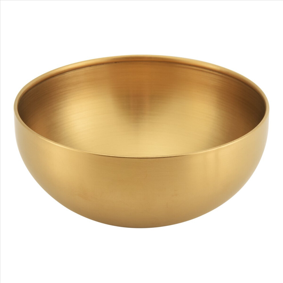 Umærket Large Capacity Stainless Steel Salad Bowls Soup Bowl,,15X7cm Gold