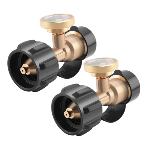 2 Pcs Propane Tank Gauge with Type 1 Connection,Propane Leak Detector 1