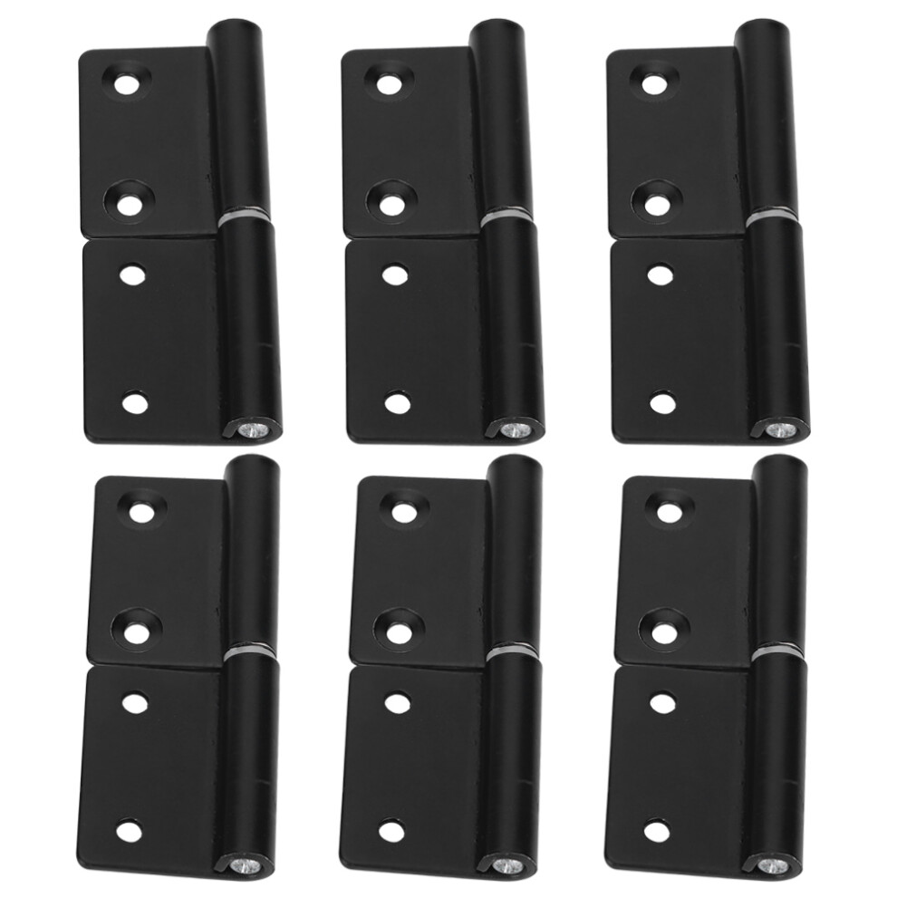 6Pcs Stainless Steel Flag-Shaped Door Hinge For Cabinet 685922964793