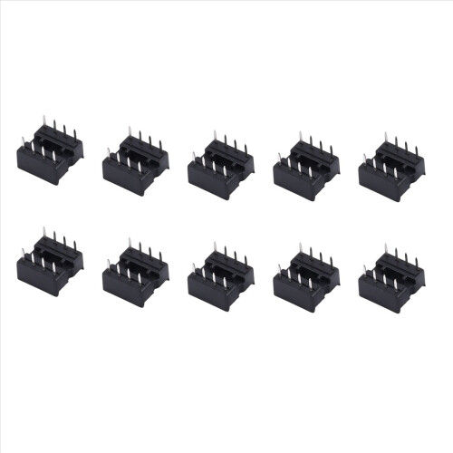 10 x 8 Pin DIP IC Sockets Adaptor Solder Type Socket 1