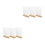 6 Pcs Acrylic T-Shape Menu Holder With Wood Base 4