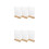 6 Pcs Acrylic T-Shape Menu Holder With Wood Base 6