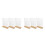 6 Pcs Acrylic T-Shape Menu Holder With Wood Base 5