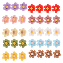 90 Pcs Flower Push Pins Resin Thumb Tacks For Photo Wall Map