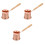 3Pcs Multi-Function Coffee Pot Rose Gold Metal Beverage Pot 5